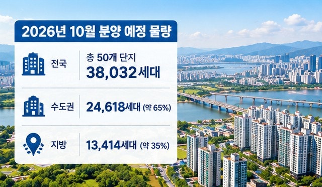 2026년 10월 청약 일정 총정리 : 부산부터 수도권까지 아파트 청약 확인하는 방법