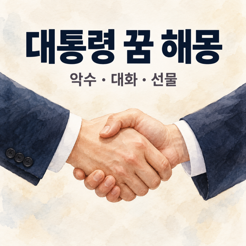 [해몽] 대통령 꿈 해몽｜대통령과 악수, 대화, 식사하는 꿈과 선물 받는 꿈