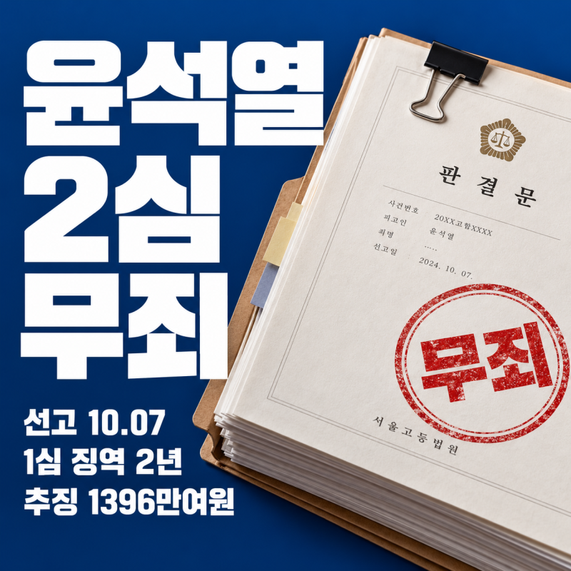 윤석열 2심 무죄, 명태균 여론조사가 정치자금이 아니라고 본 이유