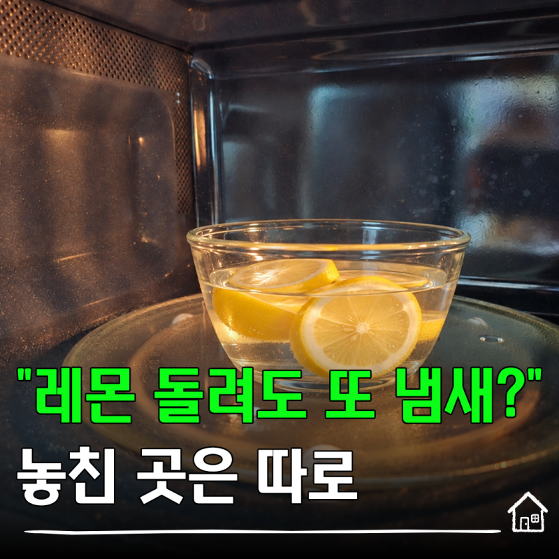 "레몬 돌리면 끝인 줄 알았죠?" 전자레인지 청소, 입주청소 사장님들은 이 방법 써요