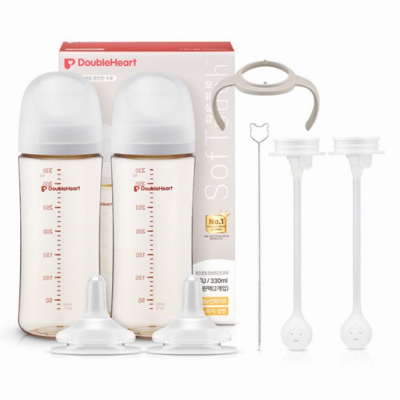더블하트 모유실감 3세대 트윈팩 330ml 구성 살펴보기