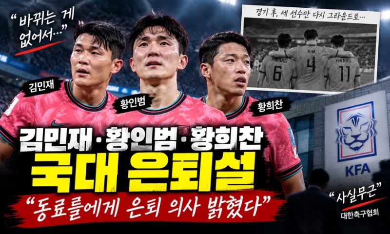 김민재·황인범·황희찬 ‘국대 은퇴설’…정말 대표팀을 떠나려는 걸까