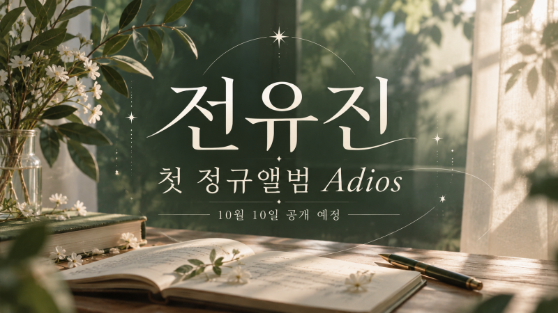전유진 첫 정규앨범 Adios, 10월 10일 공개 타이틀곡과 달라진 행보