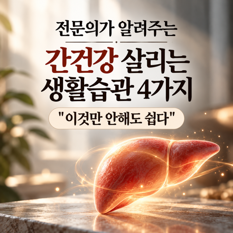 전문의가 알려주는 간건강 살리는 생활습관 4가지 "이것만 안해도 쉽다"