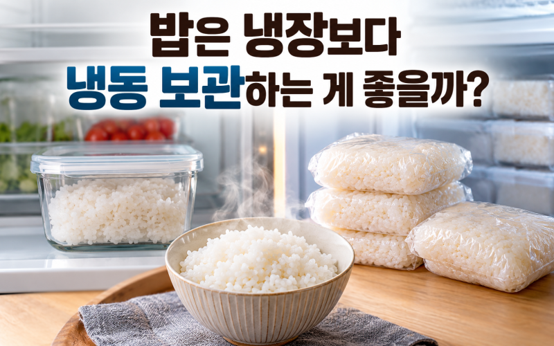 밥은 냉장보다 냉동 보관하는 게 좋을까? 냉동밥 맛있게 먹는 방법