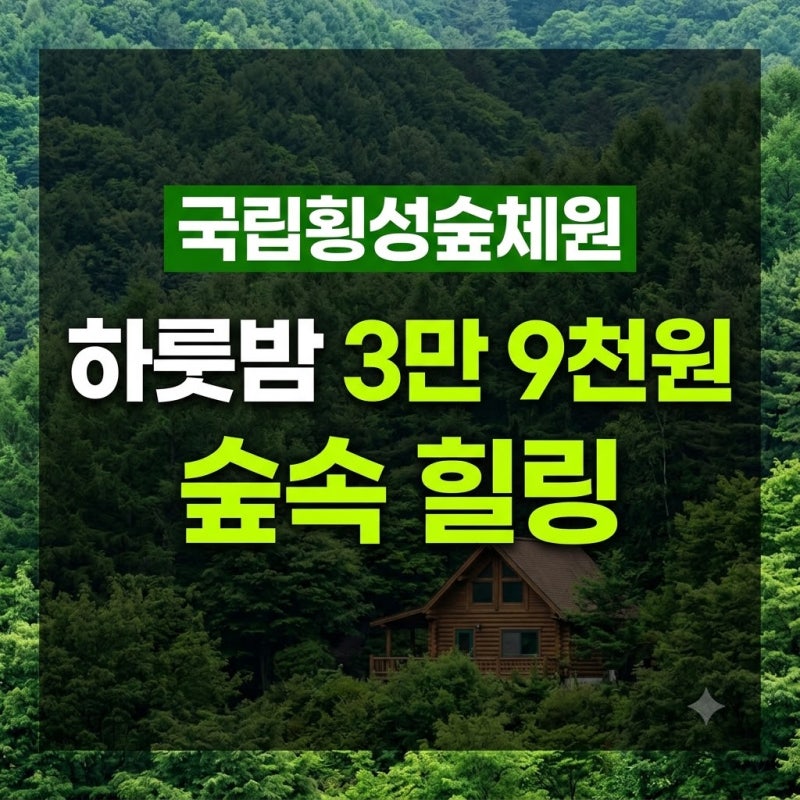 국립횡성숲체원 "하룻밤 3만 9천 원에 숲속 힐링?" 가성비 숙소 & 식비 완벽 정리