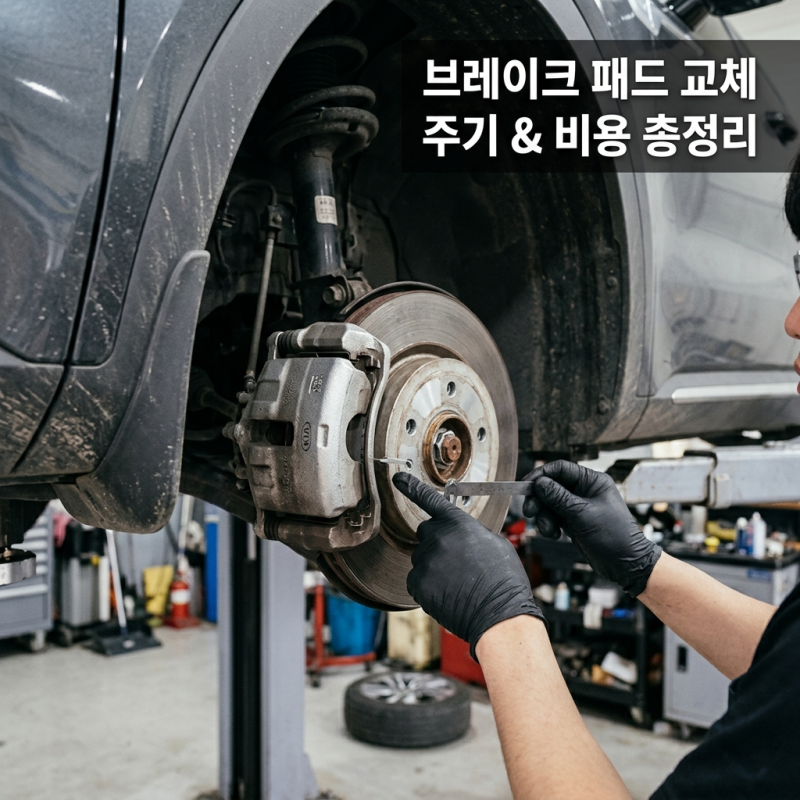 쏘렌토 MQ4 브레이크 패드 교체 주기 소음 증상과 정비소 비용 비교