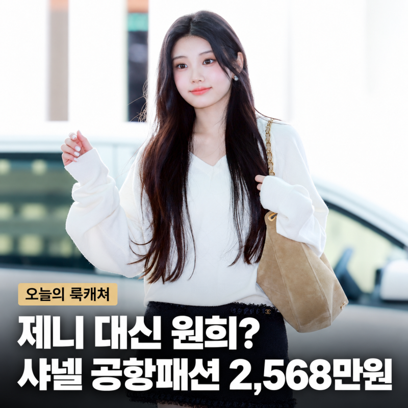샤넬, 제니 대신 원희 선택? 아일릿 원희 공항패션 2,568만 원 착장 정보