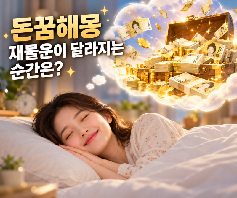돈꿈해몽 재물운이 달라지는 순간은?
