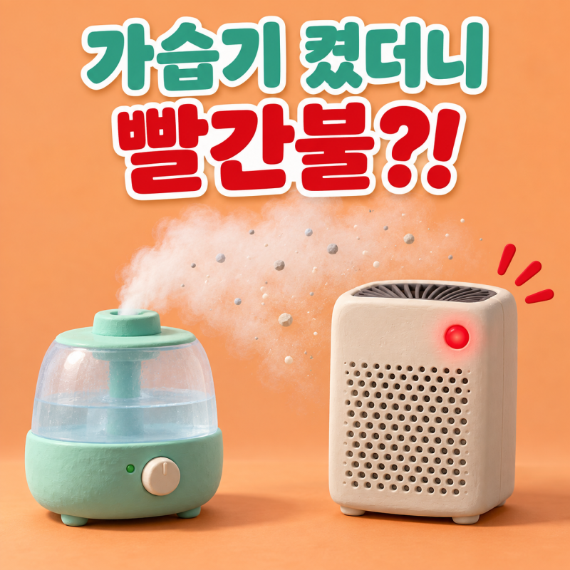 가습기만 켜면 공기청정기 빨간불… 센서 착각일까, 진짜 먼지일까?