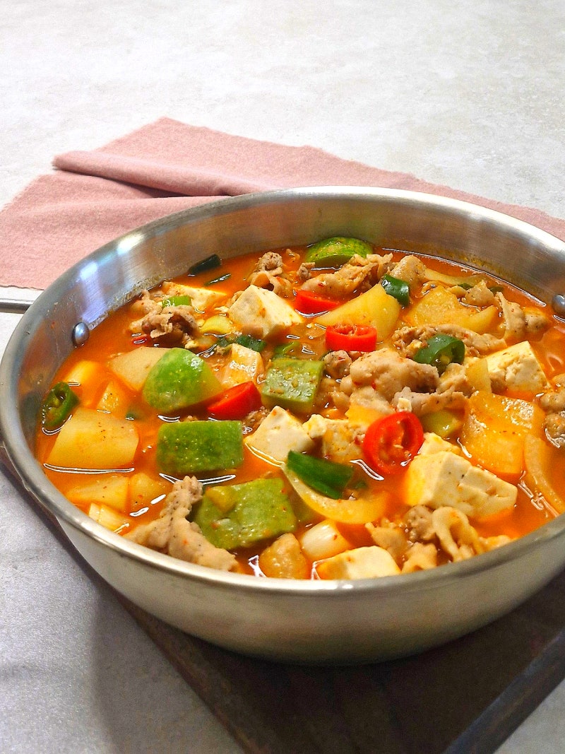 대패삼겹살 된장찌개 레시피 맛있게 끓이는법