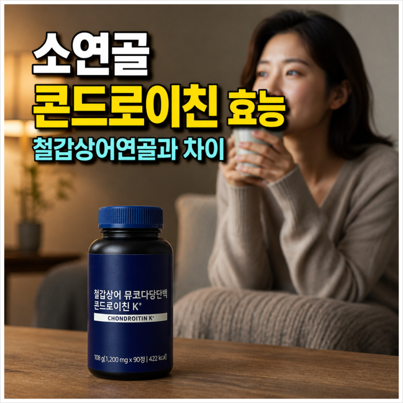 소연골 콘드로이친 효능 철갑상어연골과 차이는? 관절 영양제 선택 기준