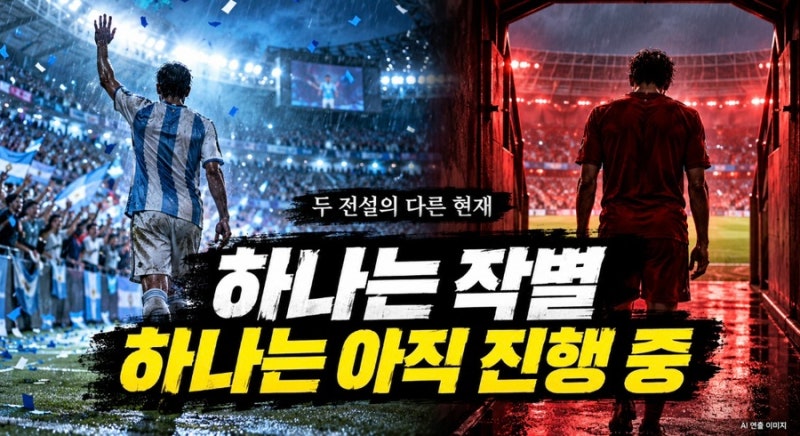메시, 눈물의 아르헨티나 대표팀 은퇴…호날두의 마지막은 아직 정해지지 않았다
