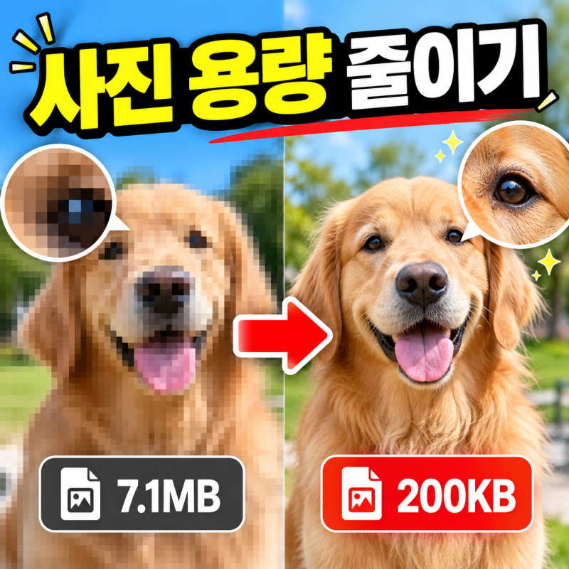 사진 용량 줄이는 방법, 화질 손상 없이 웹에서 바로 압축하기