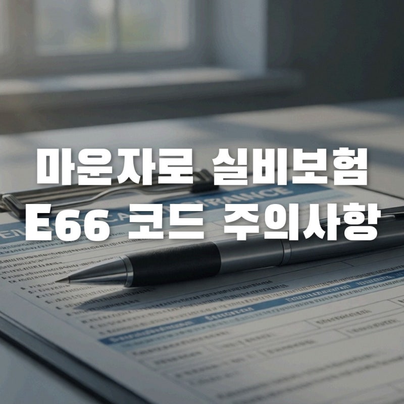 마운자로 실비 보험금, E66 비만 코드면 못 받는 이유 (E11 차이점)