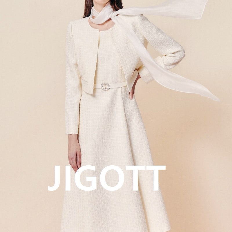 JIGOTT 지고트 우아한 2부 결혼식 정장 피로연 원피스 (가을, 겨울)