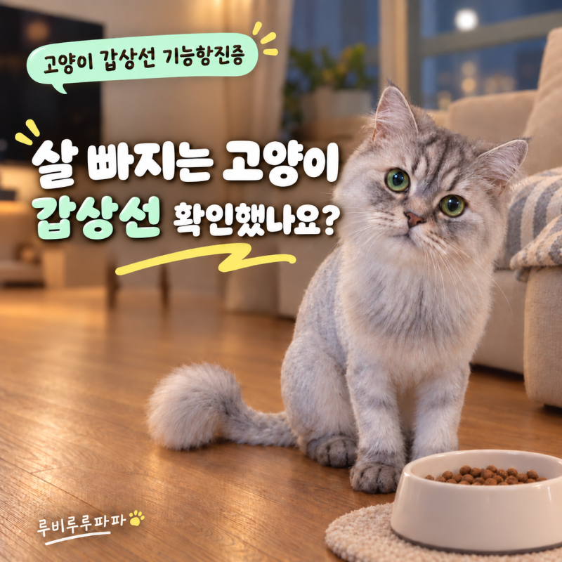 고양이 갑상선 기능항진증, 살 빠지면 한번 확인해요