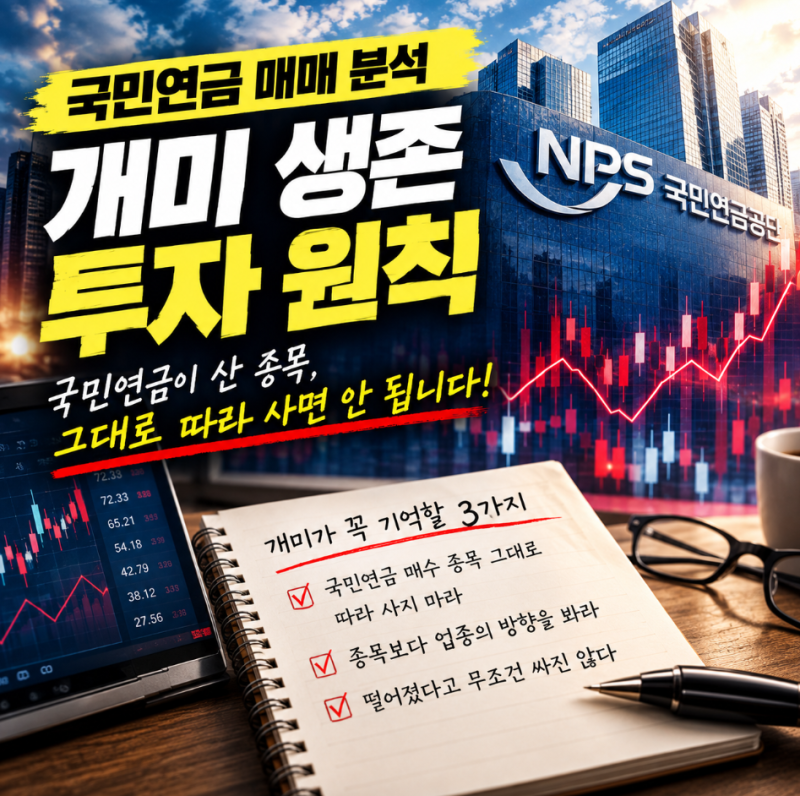 국민연금이 9.49%까지 담았지만, 개미가 지금 따라가면 안 되는 이유