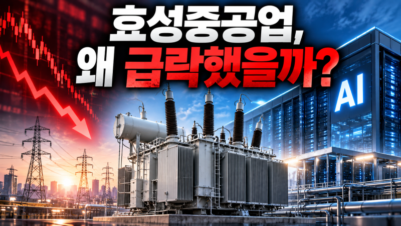 “수주는 늘었는데 왜 급락?” 7.8% 무너진 효성중공업