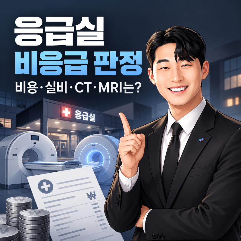 응급실 비응급 판정되면 비용 얼마나 낼까? 야간 본인부담·실비 청구와 CT·MRI 확인사항