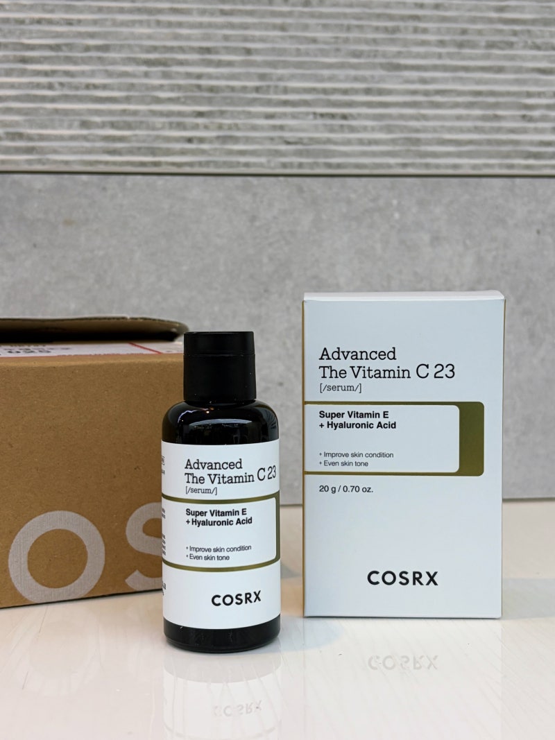 [COSRX] 코스알엑스 어드밴스드 비타민씨 23 세럼 20ml / 한 통 다 쓰기 전 피부결 변화(전,후사진....