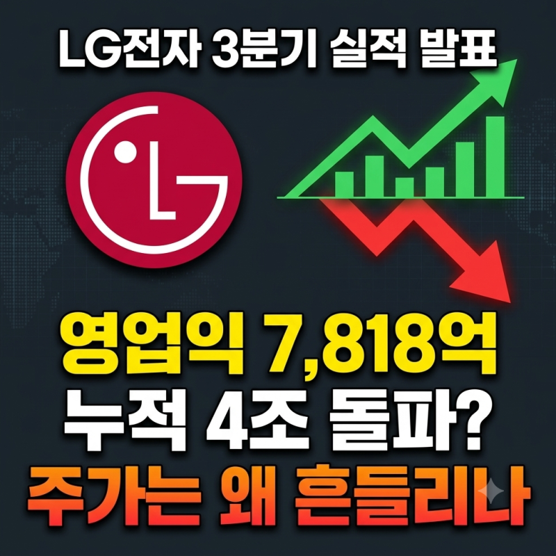LG전자 3분기 실적 영업이익 7818억 호재인가 악재인가 논란 팩트