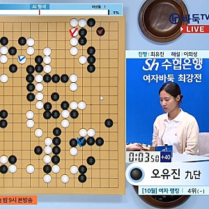 2026.10.7. Sh 수협은행배 여자바둑최강전 4강 준결승전 결과 스미레, 오유진 꺾고 결승 선착, 김....
