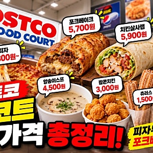 코스트코 푸드코트 메뉴·가격 총정리, 피자부터 포크베이크까지
