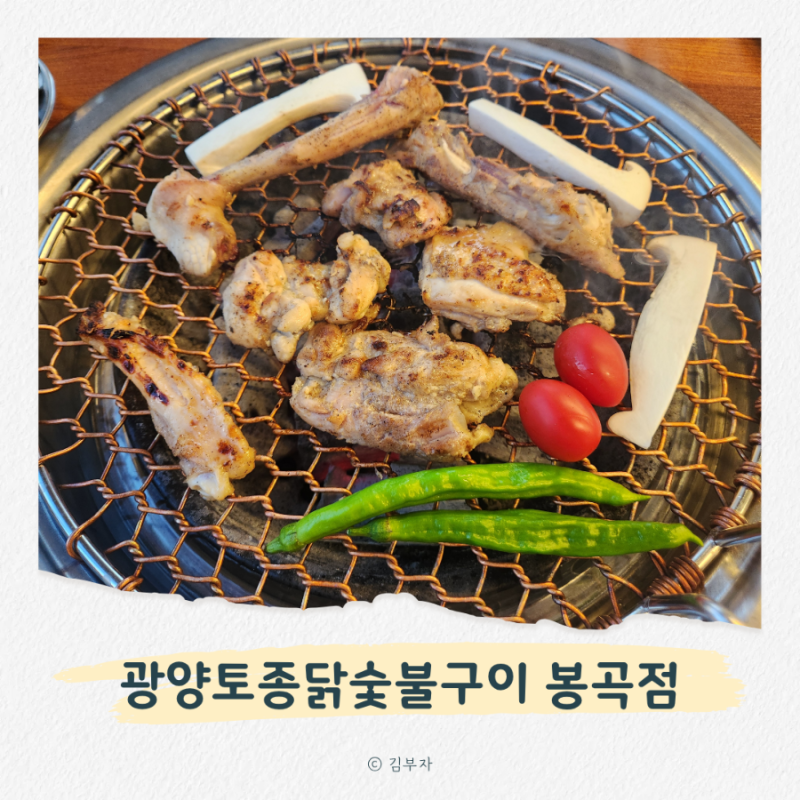 봉곡동닭구이 광양 토종닭숯불구이 봉곡점 | 숯불에 구워 먹는 토종닭