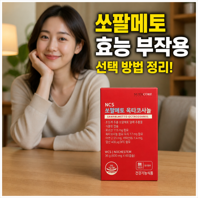 쏘팔메토 효능 부작용 선택 방법 정리!