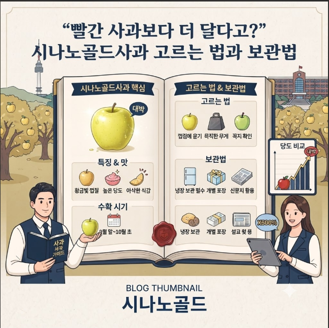“빨간 사과보다 더 달다고?” 시나노골드사과 고르는 법과 보관법