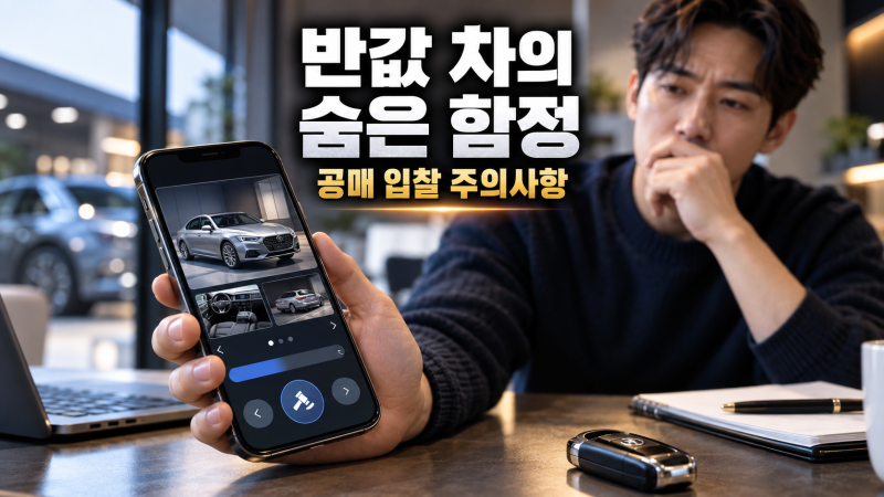 반값 중고차의 유혹, 자동차 공매사이트가 진짜 저렴할까?