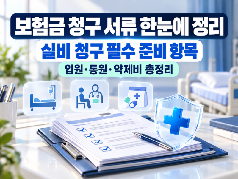 보험금 청구 서류 한눈에 정리｜실비 입원·통원·약제비 필수 준비물과 청구 꿀팁