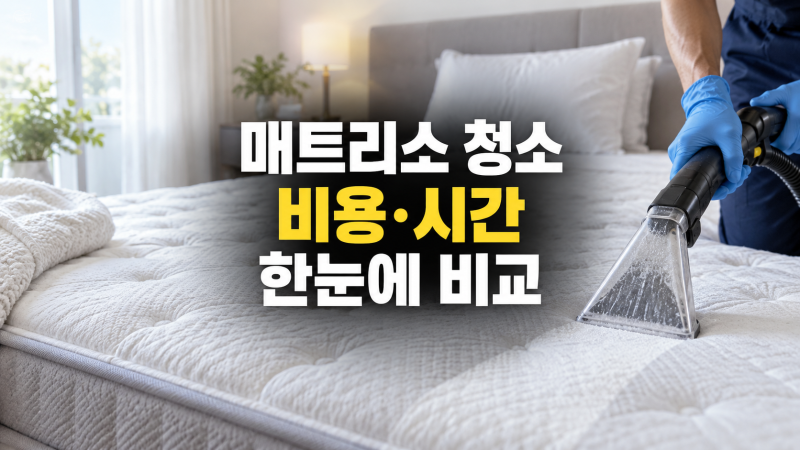 침대 매트리스 청소 비용 및 소요 시간: 방문 청소 업체 vs 청소기 대여, 건식 습식 차이, 건조....