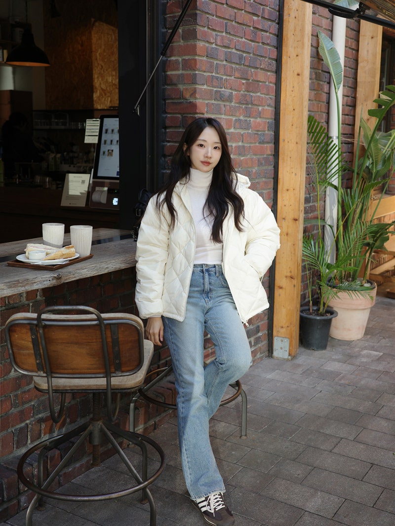 마리떼 프랑소와 저버 고윤정 여성 경량패딩 입어봄! 여자 겨울 코디 추천템