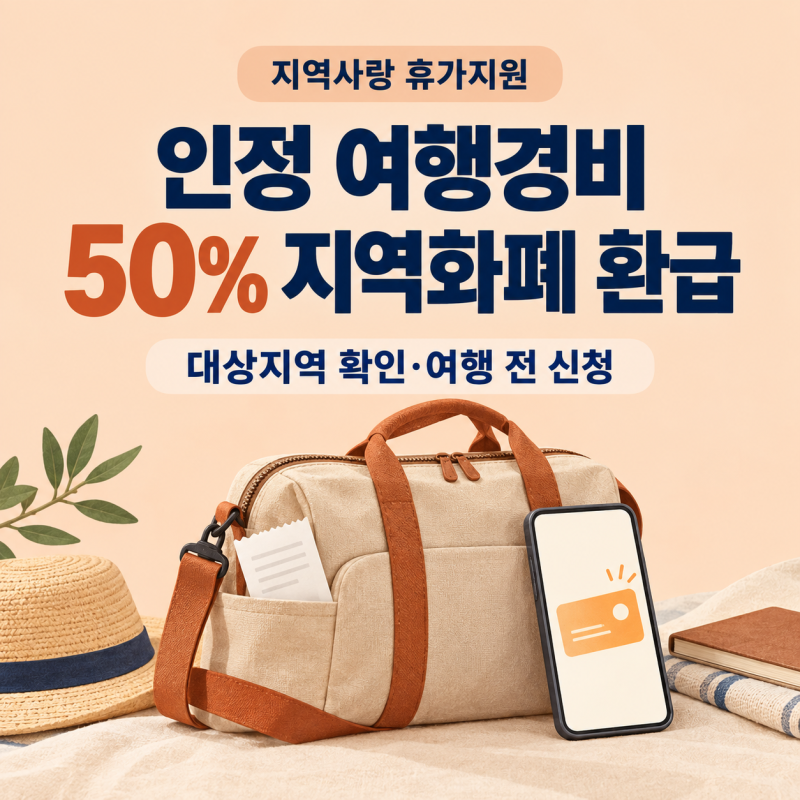 2026 지역사랑 휴가지원｜여행경비 50% 환급·대상지역·신청방법