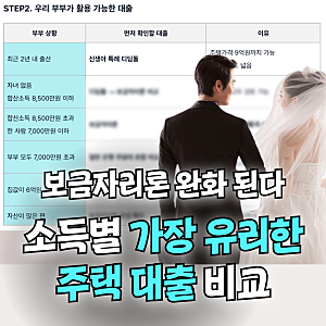 보금자리론 대출, 10월 19일 이후 완화 된다 (부부합산 소득, 디딤돌ㆍ신생아특례대출 비교)