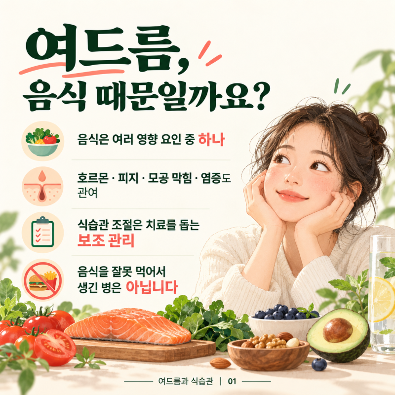 여드름에 안 좋은 음식, 어디까지 피해야 할까요?단 음료·우유·단백질 보충제부터 살펴보는....