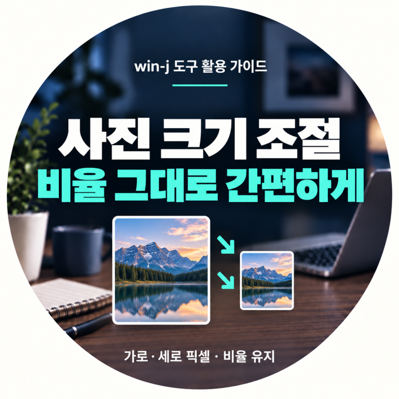 사진 크기 조절 방법｜가로·세로 픽셀을 비율 그대로 줄이기