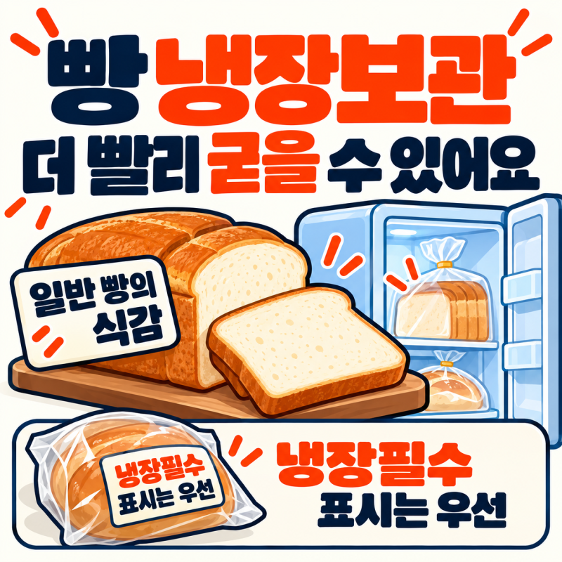 빵 냉장보관, 빨리 굳는 이유와 냉동 보관 선택 기준