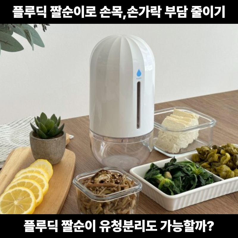 플루딕 짤순이, 나물 물기 짜다 손목, 손가락 관절 아프다면?짤순이 사용법과 단점