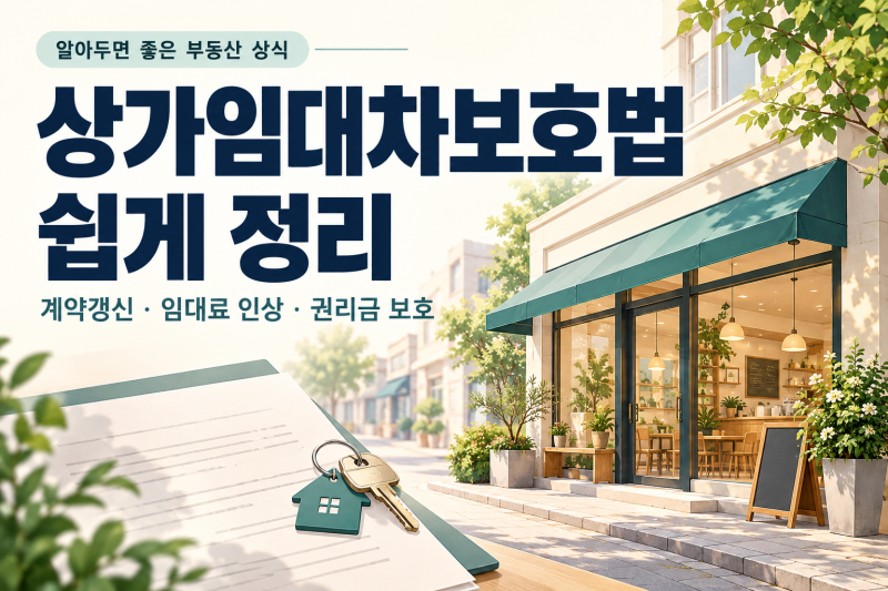 상가임대차보호법 쉽게 정리｜10년 계약갱신·임대료 5%·권리금 보호까지