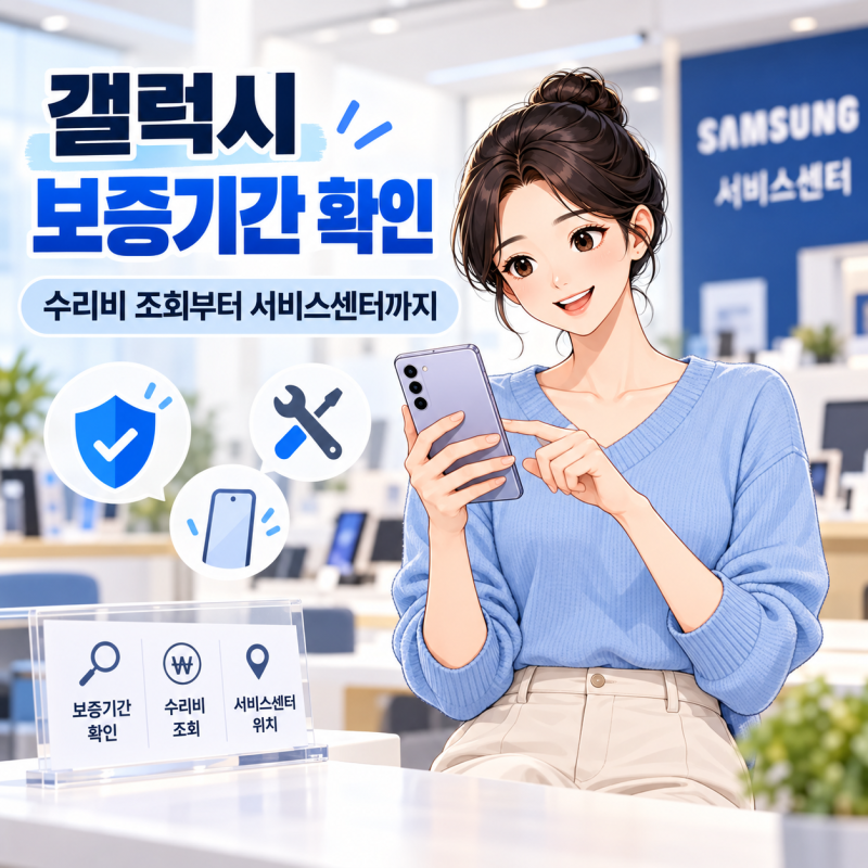 갤럭시 보증기간 확인하는 방법, 수리비 조회부터 서비스센터 예약까지