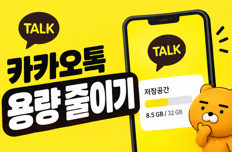카카오톡 용량 줄이기, 채팅방 데이터 삭제 전에 꼭 확인할 것