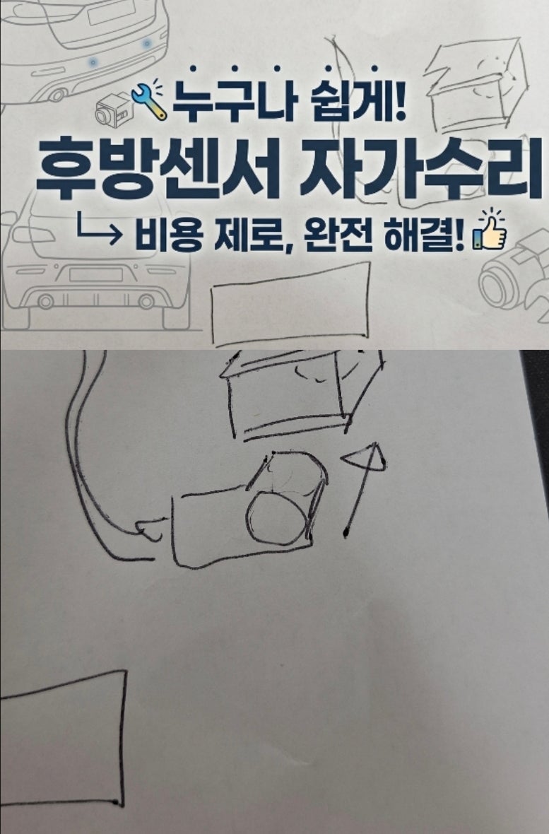 자동차 후방감지 센서 빠짐 자가수리, 필요 도구