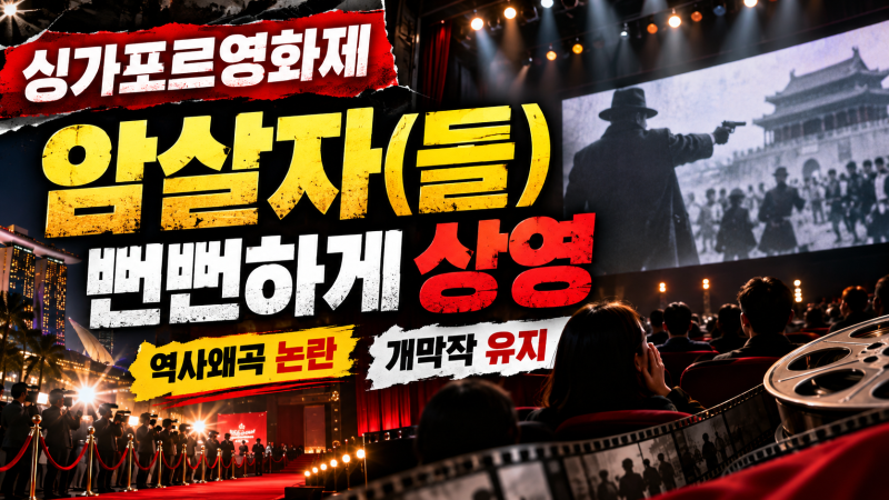 싱가포르영화제 암살자(들) 상영 강행 역사왜곡