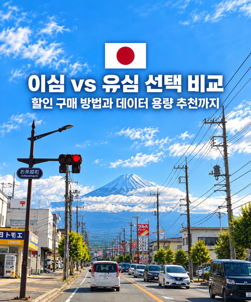일본 도쿄 이심 esim 추천 무제한 20% 할인 유심 비교