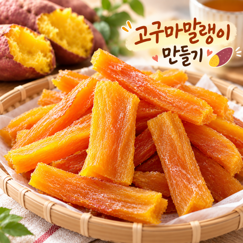 고구마말랭이 만들기 집에서 쫀득하고 달콤하게 만드는 방법과 보관법
