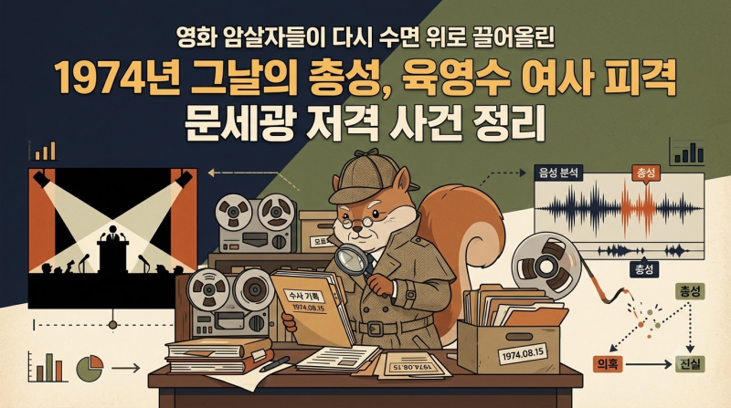 영화 암살자들이 다시 수면 위로 끌어올린 1974년 그날의 총성, 육영수 여사 피격 문세광 저격....