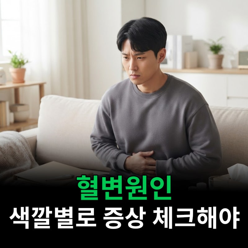 혈변원인 색깔별로 증상을 체크해봐야